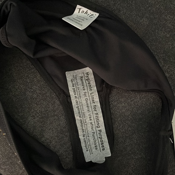 NWT: Black, Gold and Silver Two piece Tahiti Swim suit👙🖤 - Picture 6 of 12